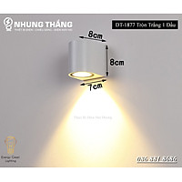 Đèn Gắn Tường Trang Trí Decor Ngoài Trời ,Trong Nhà DT-1877 Tròn, DT-1840 Vuông - Led Siêu Sáng 5w - Chống Nước IP65 - Có Video