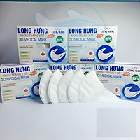 Khẩu trang 3D mask Long Hưng công nghệ Nhật Bản chống bụi mịn cao cấp hộp đóng 50 cái