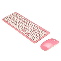 Không Dây Im Lặng Bàn Phím Và Chuột Mini Đa Phương Tiện Full-Kích Thước Bàn Phím Chuột Combo Bộ Dành Cho Máy Tính Bảng Và Laptop Máy Tính Để Bàn