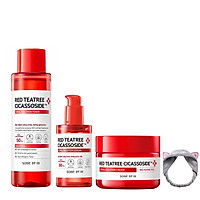 Bộ 3 Sản Phẩm Giảm Mụn, Phục Hồi Cho Da Nhạy Cảm Some By Mi Red TeaTree Cicassoside Final Solution (Toner, Serum, Cream) + tặng kèm 1 băng đô tai mèo ( màu ngẫu nhiên)