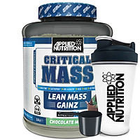 Critical Mass vị Socola mâm xôi Applied Nutrition 2,4kg và bình lắc