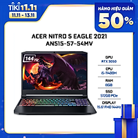Laptop Acer Nitro 5 AN515-45-R3SM NH.QBMSV.005 (AMD R5-5600H/ 8GB DDR4 3200MHz/ 512GB SSD M.2 PCIE/ GTX 1650 4GB GDDR6/ 15.6 FHD IPS, 144Hz/ Win10) - Hàng Chính Hãng