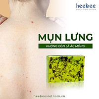 Xà Bông Tắm Trầu Không Kháng Khuẩn, Ngừa Mụn Heebee – Piper Betle Leaf Natural Soap Bar 100gr