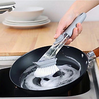 Chổi quét bát đa năng nhà bếp gia đình tay cầm dài chổi quét dầu chổi nồi thủy lực