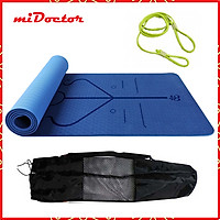 Thảm Tập Yoga Định Tuyến TPE 2 Lớp – Chọn Màu – Chọn Độ Dày + Bao Thảm Tập Yoga + Dây Buộc Thảm Tập Yoga Chính Hãng miDoctor