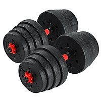 BỘ 30KG TẠ BG MIẾNG NHỰA ĐEN CAO CẤP ĐA NĂNG ( hàng nhập khẩu)