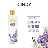 Sữa tắm nước hoa dưỡng ẩm sáng da Cindy Bloom Urban Vibes mùi hương tự tin cuốn hút 270g