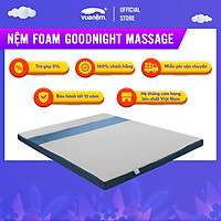Nệm Foam Goodnight Massage Nhật Bản êm ái, thoáng mát, mềm mại, nâng đỡ cơ thể tối ưu
