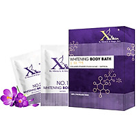 XSKIN Whitening Body Bath - Kem Dưỡng Trắng Da Toàn Thân Gồm Saffron Và Kem Ủ Trắng ( hộp 2 gói)