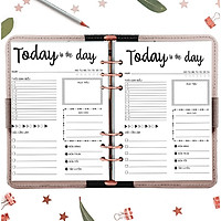 Sổ c.ò.n.g 6 lỗ A5 planner "Kế hoạch trọn đời" tháng, tuần, ngày in sẵn layout trang trí