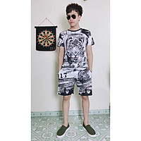BỘ NAM 3D HÈ CAO CẤP mã 30 ( Hổ Trắng )