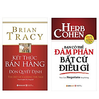 Combo 2 cuốn sách kinh tế hay : Kết Thúc Bán Hàng – Đòn Quyết Định + Bạn Có Thể Đàm Phán Bất Cứ Điều Gì (Tặng kèm Bookmark thiết kế AHA)