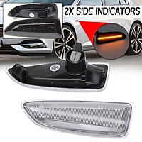 LED Side Marker Indicator Light For Opel Vauxhall Astra J K Insignia B Zafira C (Clear)