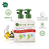 Combo 2 Dầu Gội Dưỡng Ẩm Cho Bé Greenfinger ChokChok Moisture Baby Shampoo 320ml