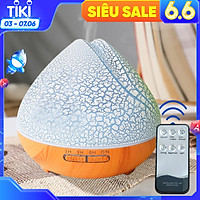 MÁY XÔNG TINH DẦU CHUYÊN DỤNG DUNG TÍCH 550ML, VÂN GỖ CAO CẤP, TÍCH HỢP ĐIỀU KHIỂN TỪ XA