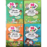 Combo 4 quyển 10 vạn câu hỏi vì sao ( khám phá thế giới động vật Đv tiền sử + bay trên bầu trời , khám phá thế giới động vật chạy trên mặt đăt 1+2 ) +tặng kèm 1 quyển truyện tranh song ngữ cò và cáo như hình
