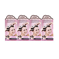 Combo 4 hộp Gội nhuộm phủ bạc thảo dược Richenna EZ Speedy Hair Color-EX Hàn Quốc màu đen tự nhiên 60G