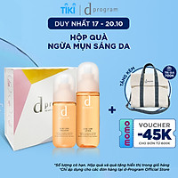 Bộ Sản Phẩm Cho Da Mụn Nhạy Cảm d program Acne Care (Nước Cân Bằng 125ml + Sữa Dưỡng 100ml)