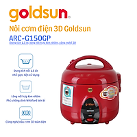Nồi cơm điện Goldsun nắp Gài 3D 1,5 lít ARC-G150GP- Hàng chính hãng
