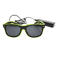 LED Glasses 10 Colors Optional Light Up El Wire Neon Rave Glasses Twinkle Glowing Party Club Holiday Bar Decorative