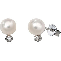 Bông tai bạc đính ngọc trai PNJSilver PFXMK000013-BO