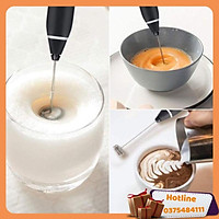 Máy Tạo Bọt Cafe, Máy Đánh Trứng Sạc Usb Cầm Tay Mini Cao Cấp 2 Đầu - Hàng Loại 1