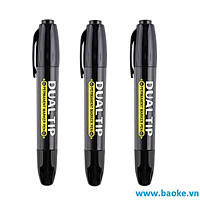 Combo 3 Bút lông dầu 2 đầu MP2918 màu đen
