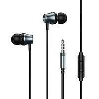 Remax RW-105 In-Ear HD Sound Wired Metal Earphone Bass Headphone with Microphone for Phone Call Music Earbuds with 3.5mm