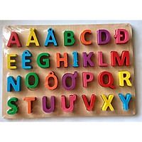 Đồ Chơi Bảng Nổi Chữ Cái Tiếng Việt Và Số Cao Cấp Kích Thước 20 x 30 cm Cho Bé