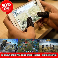 Bộ 2 găng tay chơi game chống mồ hôi cho điện thoại - bao tay chơi pubg mobile, free fire, liên quân mobile chống mồ hôi
