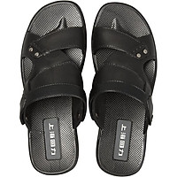 Pull back slippers men's sandals leisure travel beach home outdoor two wear fashion simple comfortable breathable wear rivets fashion models HL3380 black 43 yards