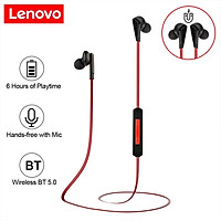 Lenovo HE01 Wired Control Bluetooth Headset Neckband Wireless Stereo Sports Headphone Built-in Microphone