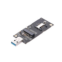 NGFF M.2 Key B to USB 3.0 Adapter Converter Card Board Desktop PC Add on Card with SIM Card Slot