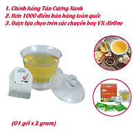 Trà gừng túi lọc Tân Cương Xanh - Làm trà gừng chanh, sả tắc, uống ngon