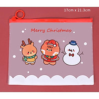 Túi đựng đồ dùng học tập chống nước siêu dễ thương - Túi đa năng đựng mỹ phẩm cỡ lớn chủ đề Noel siêu ciu xinh xỉu