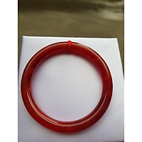 Vòng Tay Phong thủy đá cẩm thạch đỏ đẹp Size Vòng 47mm x cọng 7mm Hợp Nữ mệnh Hỏa Thổ Cân nặng 30kg đến 47kg đeo ạ