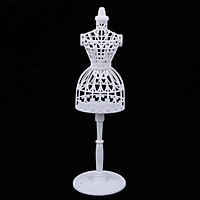 1:6 Búp Bê Hiển Thị Giá Đỡ Và Phụ Kiện Cài Áo Cho BJD MSD Trắng