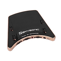 SKYSONIC JOY-II Acoustic Guitar Soundhole Pickup Piezo + Mic Dual Pickup Modes with Volume Controls Easy Installation (Black)