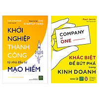 Combo Hai Cuốn Sách Nên Đọc Trước Khi Bắt Đầu Kinh Doanh: Khởi Nghiệp Thành Công Từ Nhà Đầu Tư Mạo Hiểm + Khác Biệt Để Bứt Phá Trong Kinh Doanh ( Sách Kinh Tế Hay/ Tặng Kèm Bookmark Happy Life)