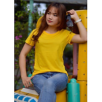 Áo phông trơn GOKING form ôm đẹp cho nữ, chất liệu thun 100% cotton siêu thoáng mát