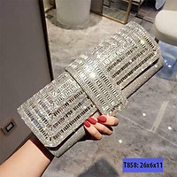 Ví cầm tay dự tiệc dáng dài dẹt sang chảnh