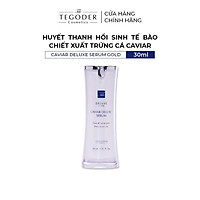 Huyết thanh hồi sinh tế bào chiết xuất trứng cá Tegoder Caviar deluxe serum gold 30 ml mã 1679