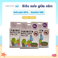 Combo 3 hộp miếng dán chống muỗi MYLO (10 miếng / hộp) chống côn trùng từ thực vật, không có chất nhân tạo hoặc hóa học, mùi hương tự nhiên, an toàn cho mẹ bầu, trẻ sơ sinh