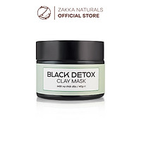 Mặt Nạ Đất Sét Than Hoạt Tính Thanh Lọc, Thải Độc Da - Detoxifying Charcoal Clay Mask 40g - Zakka Naturals