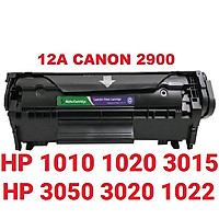 Hộp mực 12A Canon 2900 hàng nhập khẩu Hộp mực dành cho máy in Canon LBP 2900/3000 HP Laser Jet 1010/1015/1020/3015/3020/3030/3050