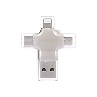 yvonne Y23 USB2.0 U Disk 32GB USB Lightnning Micro USB Type-C Four-In-One High Speed OTG U Disk for Phone/PC/Laptop