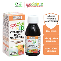 SPECIAL KID VITAMINE C NATURELLE - Siro Bổ sung Vitamin C tự nhiên - Giúp tăng cường sức đề kháng cho bé - Nhập khẩu Pháp (125ml)