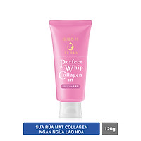 Bộ sản phẩm Senka làm sạch da ngăn ngừa lão hóa tiện lợi (Sữa Rửa Mặt Senka Perfect Whip Collagen In 120g + Khăn giấy tẩy trang 10 miếng Senka Cleansing Sheet)