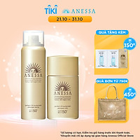 Bộ kem chống nắng Anessa dạng xịt và sữa chống nắng bảo vệ hoàn hảo (Anessa Perfect UV Sunscreen Skincare Spray and Milk)