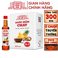 Nước mắm chay 3 trong 1 Làng Chài Xưa (01 chai) 525ml trái thơm nấm ngọt đậu nành 300 năm truyền thống